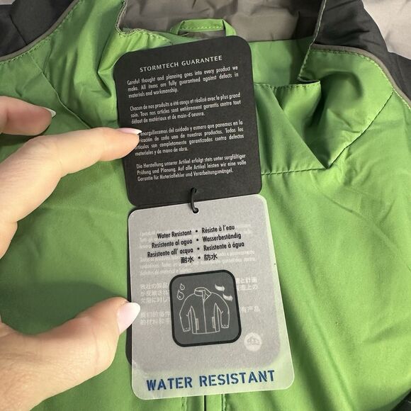 Stormtech Golf Men Performance Shortsleeve Water Resist Wind Resist XL Green NWT - Picture 4 of 16
